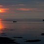 <p align=left>Les couchers de soleil, toujours appréciés, celui-là à Saint-Flavie, Gaspésie